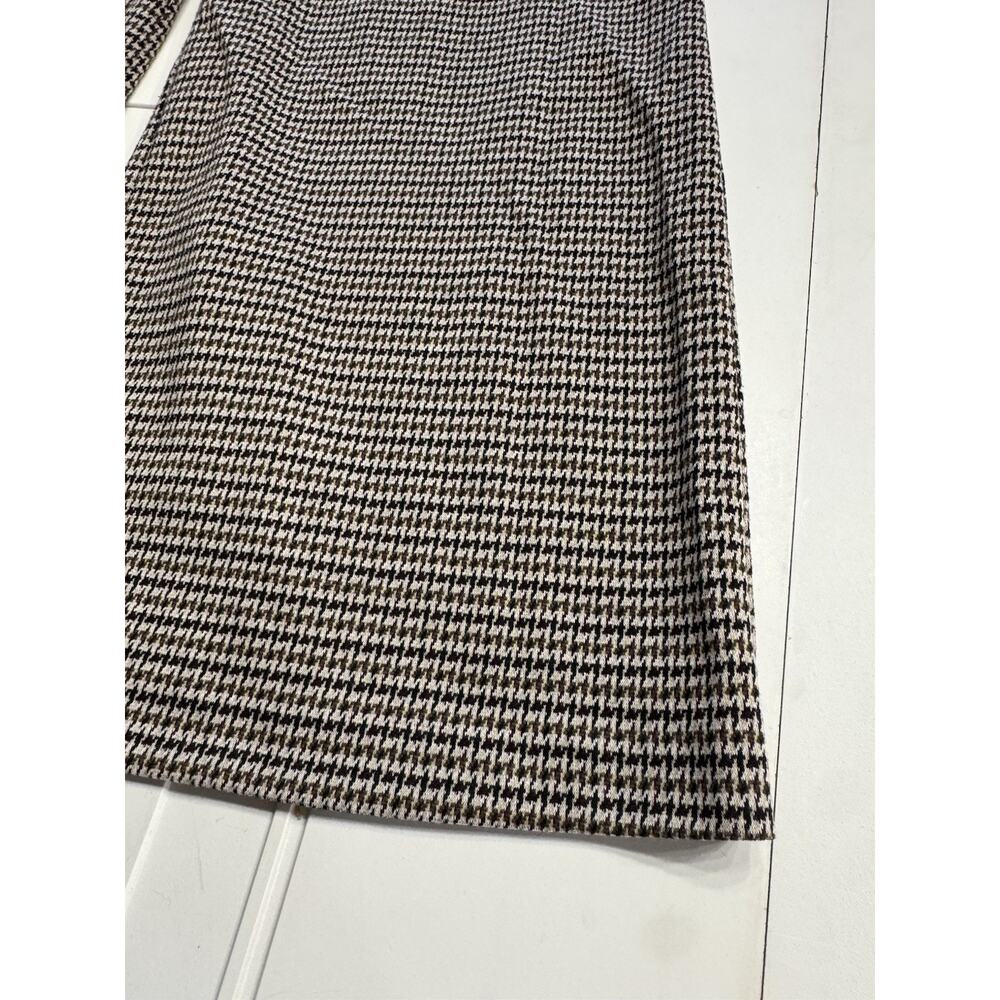 Vince Camuto Women's Houndstooth Heritage Check Wide Leg Cropped Trousers Size 4 - Picture 2 of 8